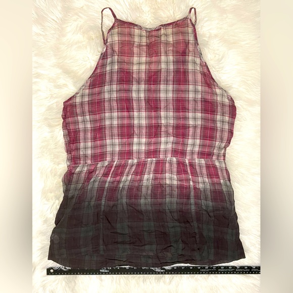 Banana Republic- XL - Pink Plaid with Gray Ombré - Picture 5 of 6